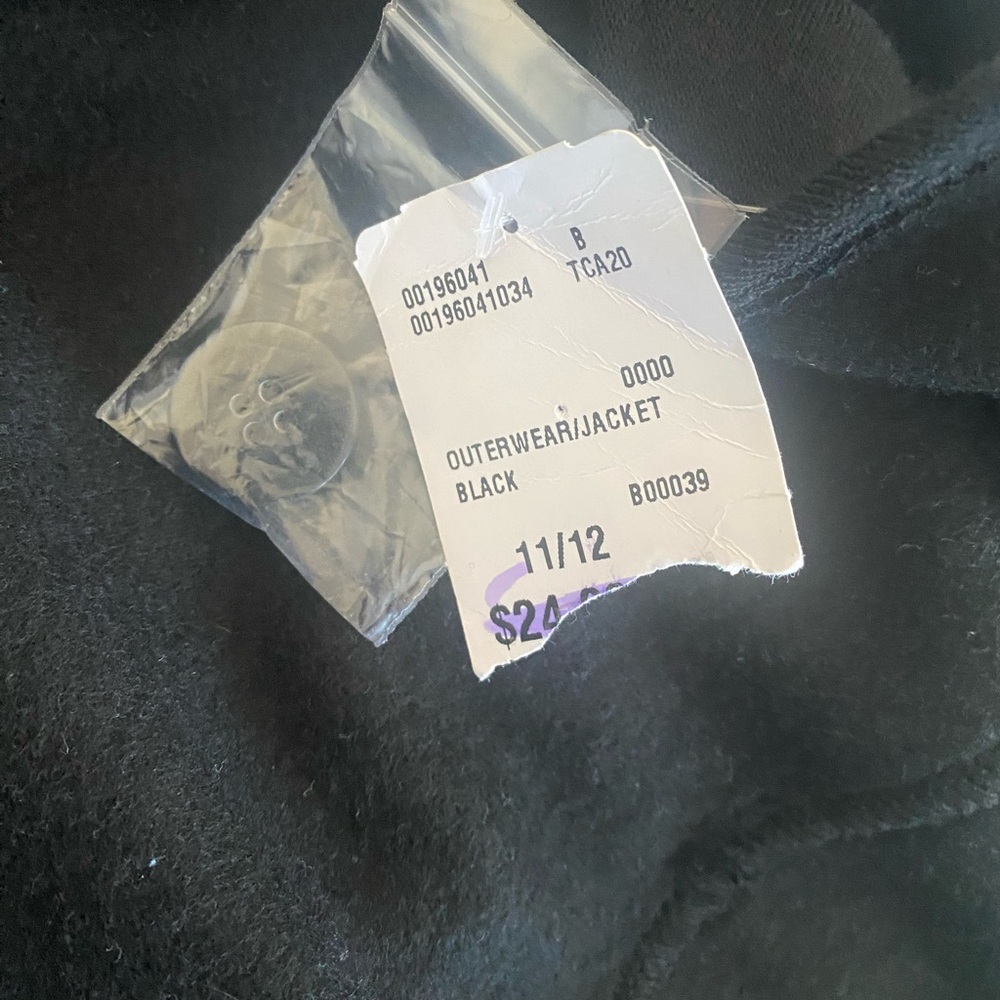Forever 21 Black Double-Breasted Pea Coat View 5